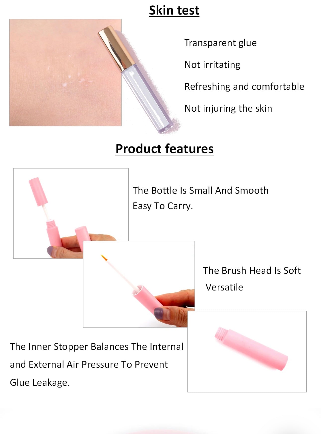 Water Proof Eyelash Glue for Long-Lasting Makeup - Cosmetic